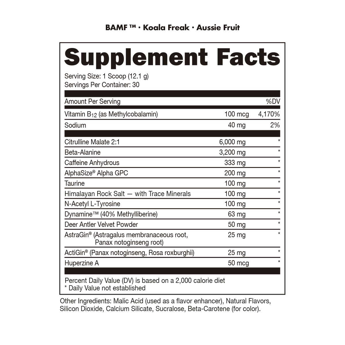 BAMF Pre-workout Powder by Bucked Up
