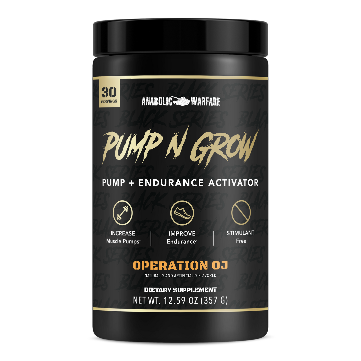 Pump N Grow Stim-free Pre-workout Powder, Operation OJ by Anabolic Warfare