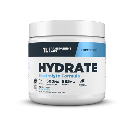 Hydrate electrolyte formula by Transparent Labs