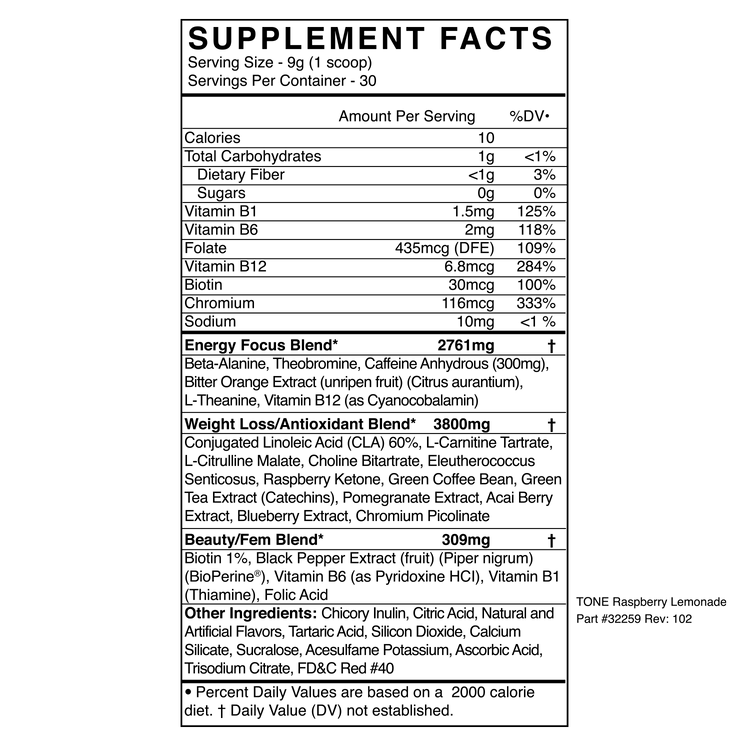 TONE Pre-Workout Powder by Blackmarket