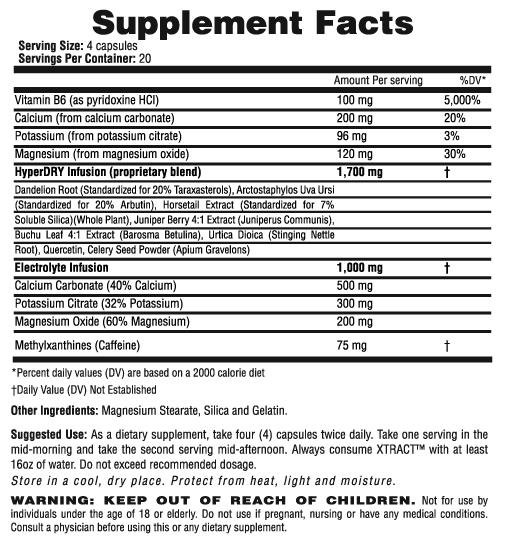 Xtract Diuretic by Axis Labs