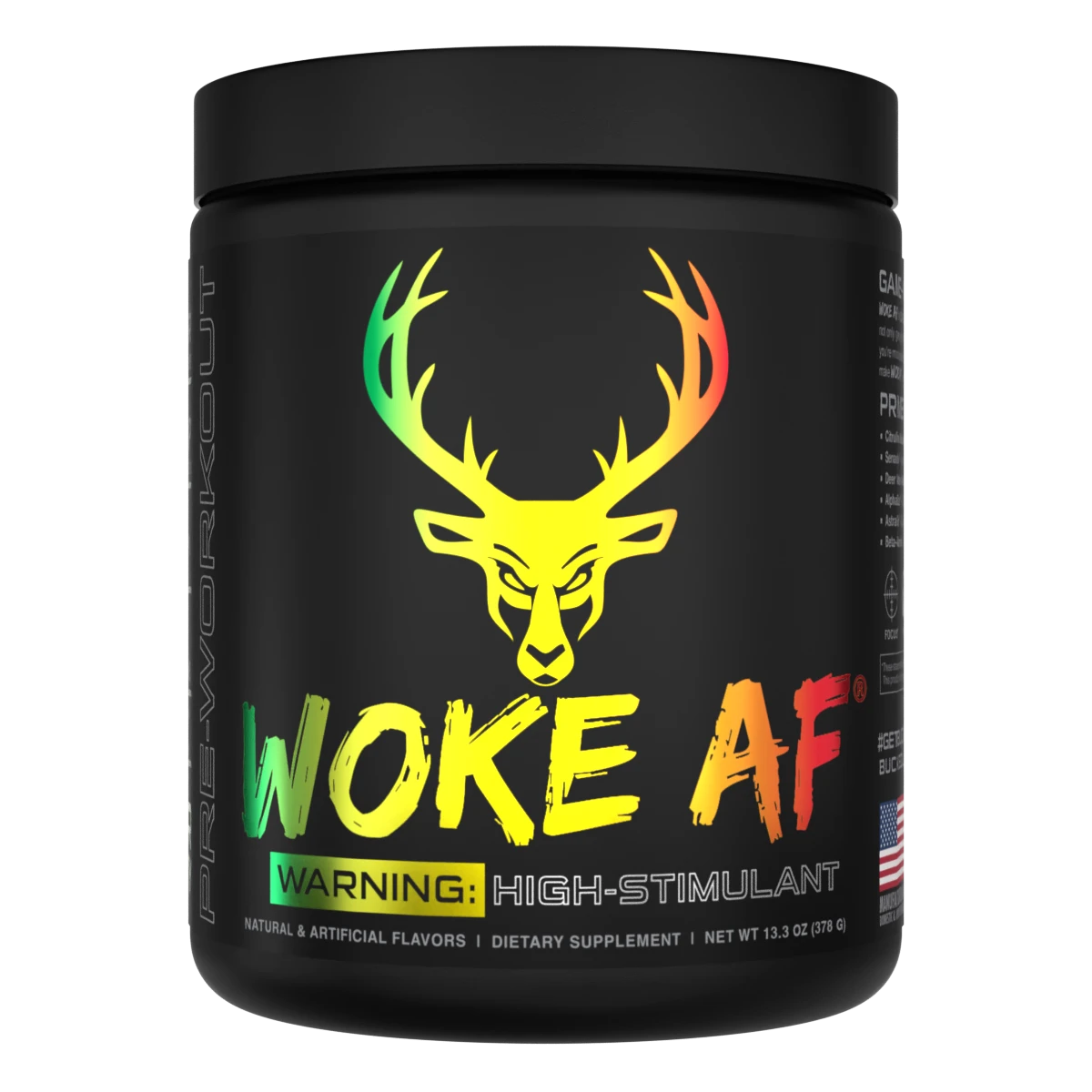 WOKE AF Pre-workout Powder by Bucked Up