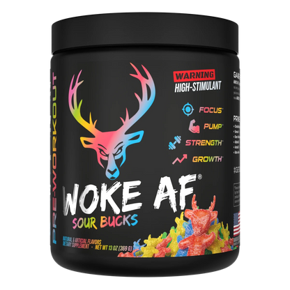 WOKE AF Pre-workout Powder by Bucked Up