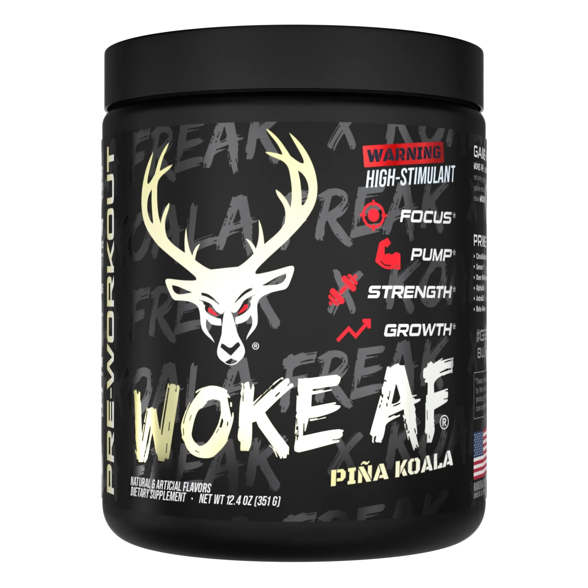 WOKE AF Pre-workout Powder by Bucked Up