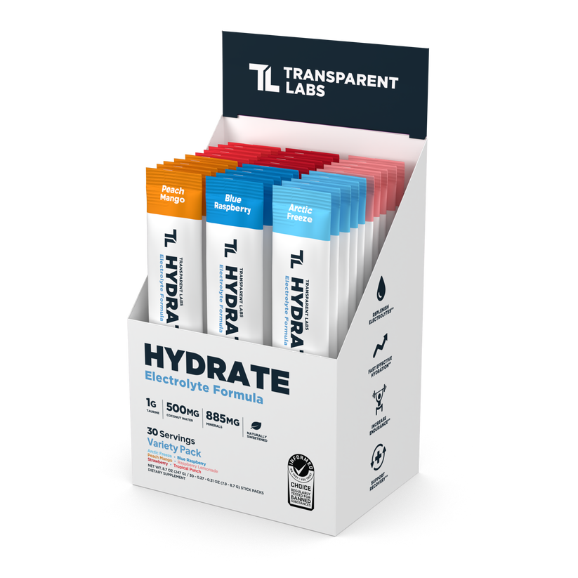 Hydrate electrolyte formula by Transparent Labs