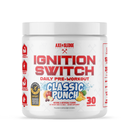 Ignition Switch Stim Pre-Workout by Axe & Sledge