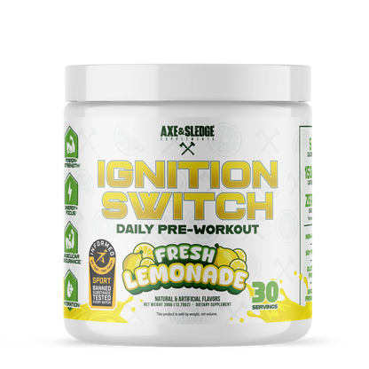 Ignition Switch Stim Pre-Workout by Axe & Sledge