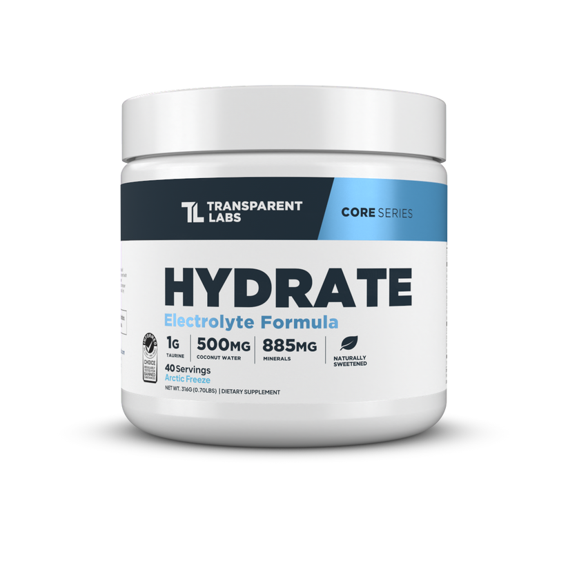 Hydrate electrolyte formula by Transparent Labs