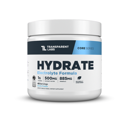 Hydrate electrolyte formula by Transparent Labs